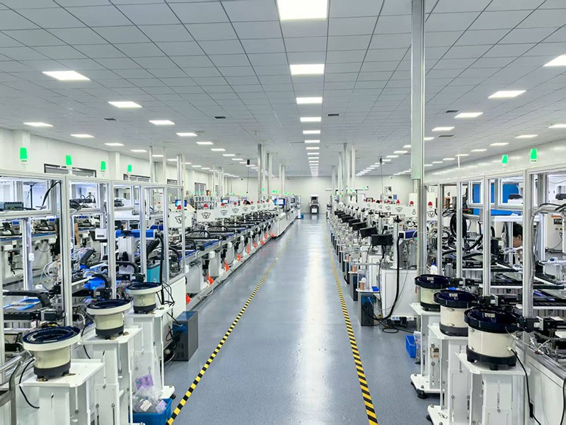 Buzzer component storage and material handling area